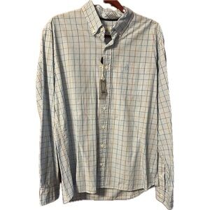 johnnie-O cotton long sleeve button down shirt